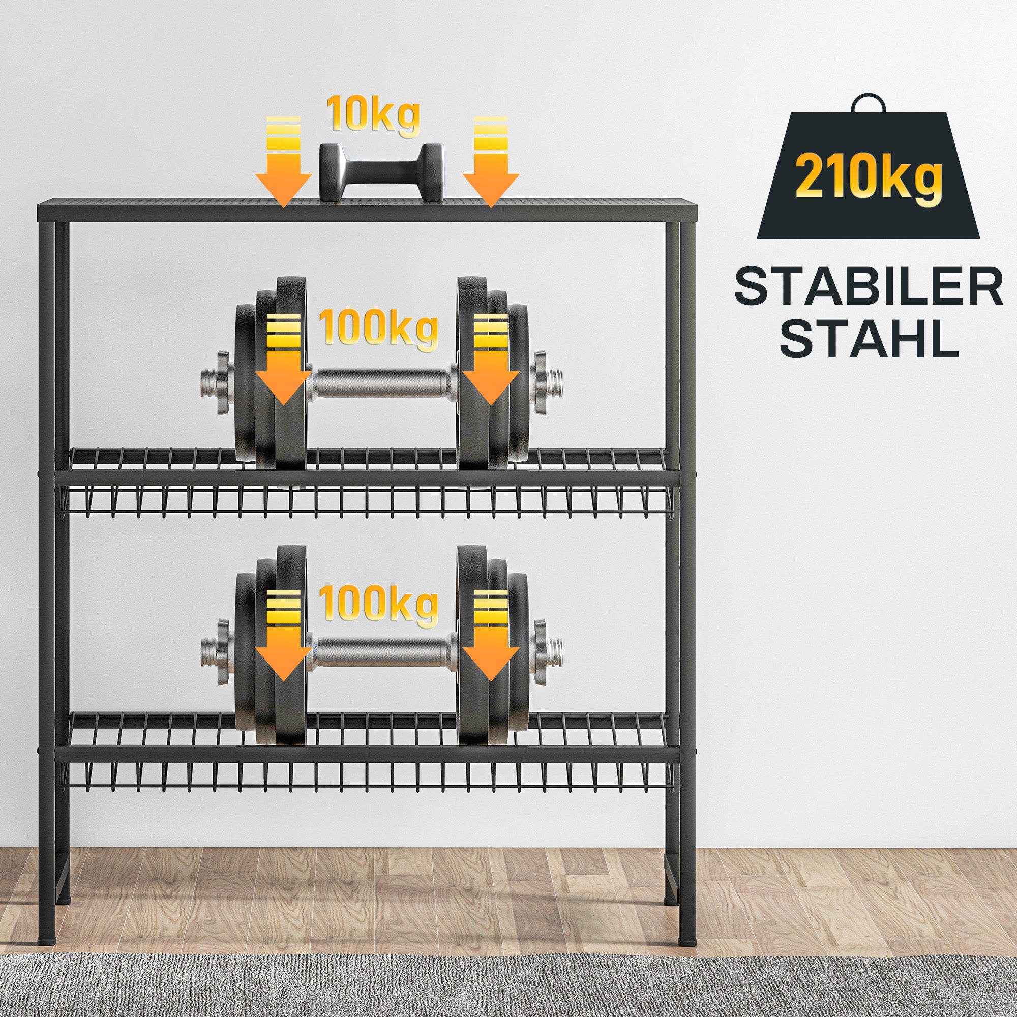 Beverage Crate Shelf for 6 Crates Beverage Crate Holder with 3 Levels Steel Beverage Crate Stand Bottle Crate Shelf for Beer, Fruit, Vegetables, Water, Black