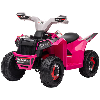 Kids Quad Electric 6V Children's ATV with Forward and Reverse Function, Electric Quad for Kids 1.5-3 Years Old Pink