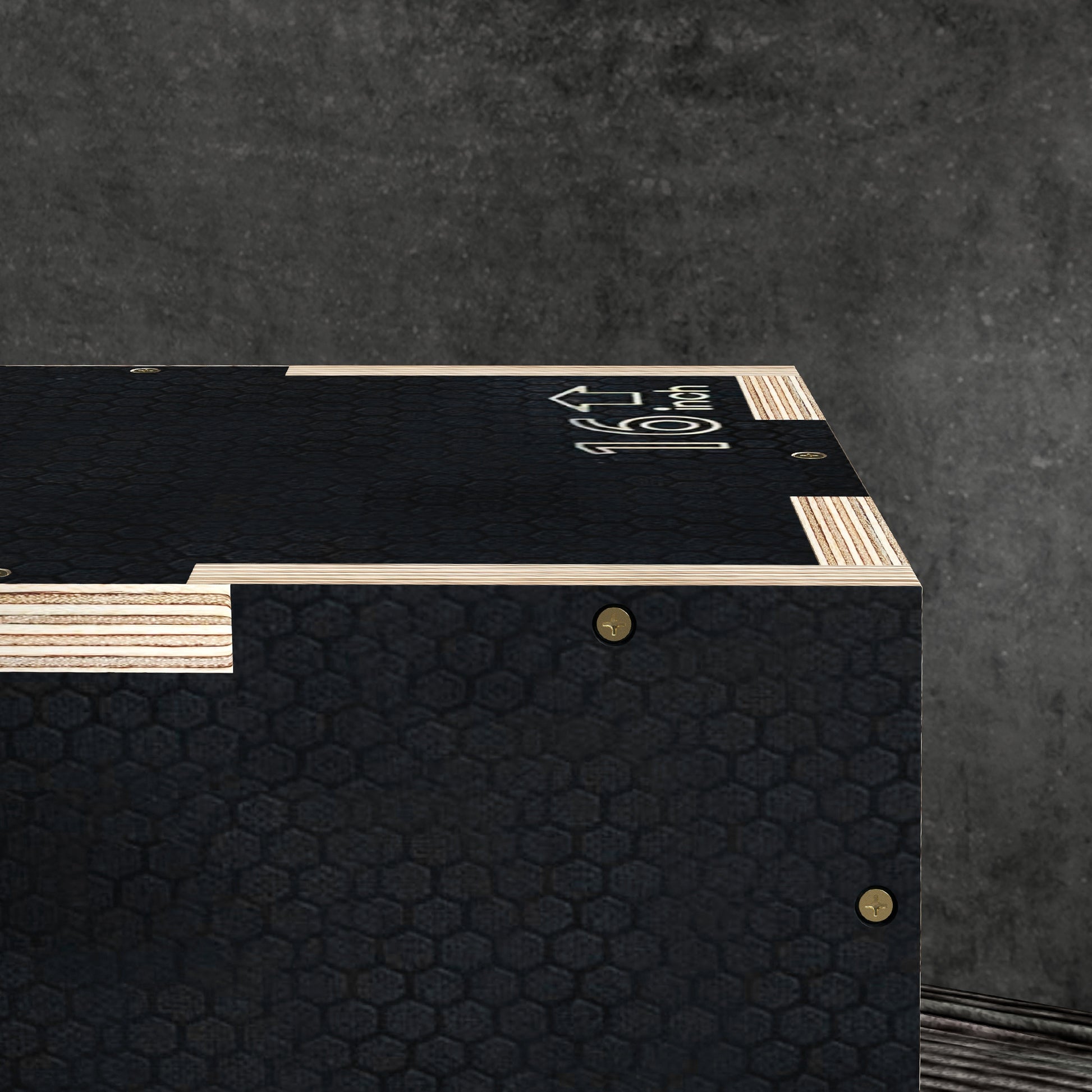 SPORTNOW Plyometric Jump Box Plyo Box with 3 Different Heights Strength Training at Home Office Gym CrossFit Load 120 kg 40.5x35.5x30.5 cm Black