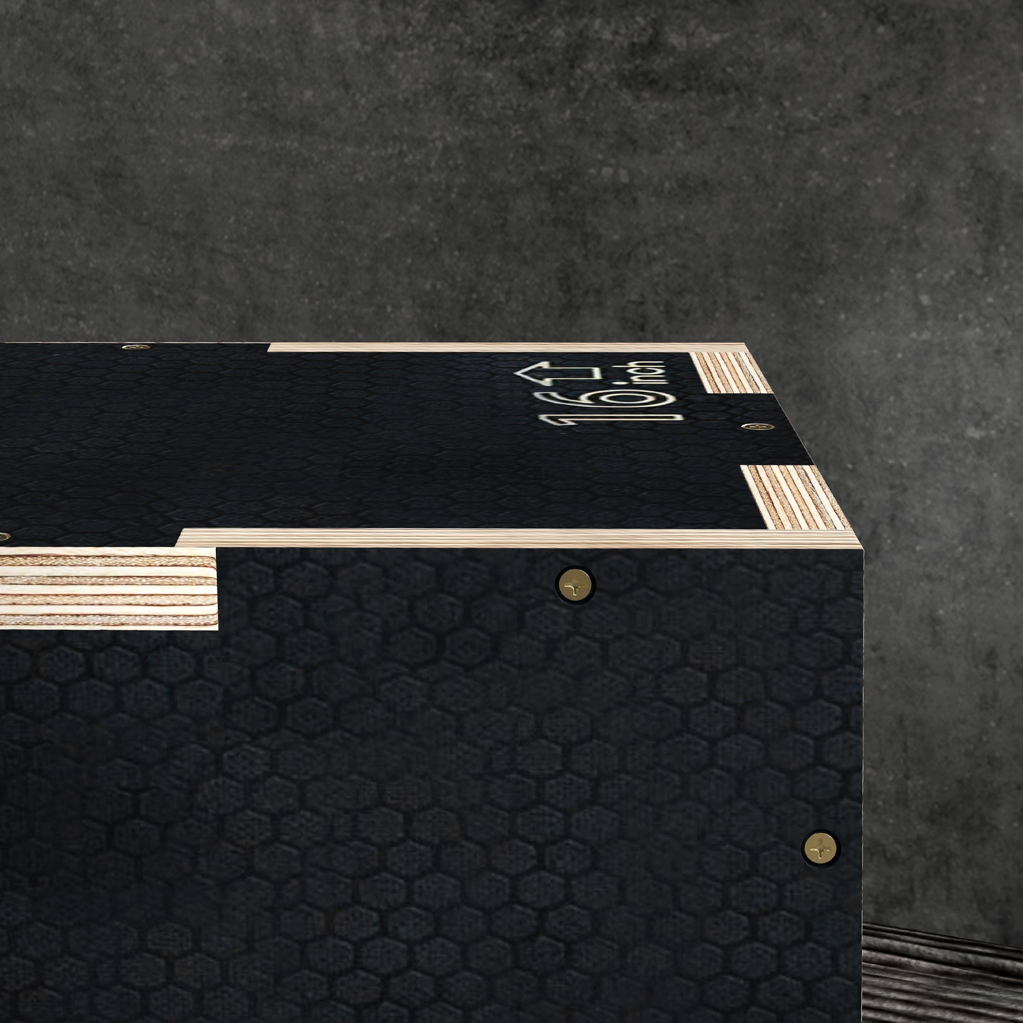 SPORTNOW Plyometric Jump Box Plyo Box with 3 Different Heights Strength Training at Home Office Gym CrossFit Load 120 kg 40.5x35.5x30.5 cm Black