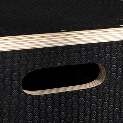 SPORTNOW Plyometric Jump Box Plyo Box with 3 Different Heights Strength Training at Home Office Gym CrossFit Load 120 kg 40.5x35.5x30.5 cm Black