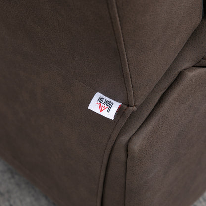 Recliner Chair, TV Armchair with Reclining Function, TV Chair with Footrest Upholstered Reclining Chair, Recliner Chair with Microfiber Leather-Look Cover, up to 150 kg load capacity for Living Room, Brown