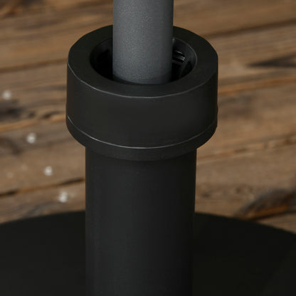 Garden Umbrella Base in PP Plastic, max 18kg Weight, Ø45x33 cm, Black