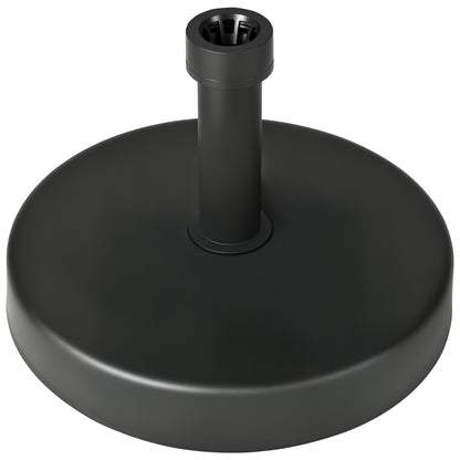 Garden Umbrella Base in PP Plastic, max 18kg Weight, Ø45x33 cm, Black