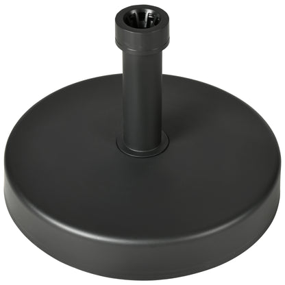 Garden Umbrella Base in PP Plastic, max 18kg Weight, Ø45x33 cm, Black