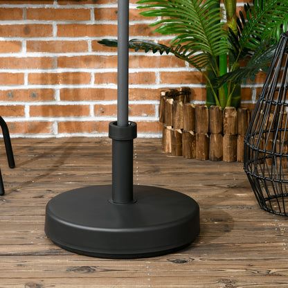 Garden Umbrella Base in PP Plastic, max 18kg Weight, Ø45x33 cm, Black