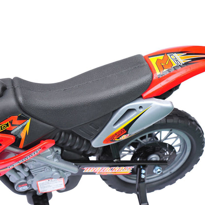 Rechargeable 6V Battery Kids Electric Motorcycle 3+ Years Charger and Support Wheels 102x53x66 cm Red