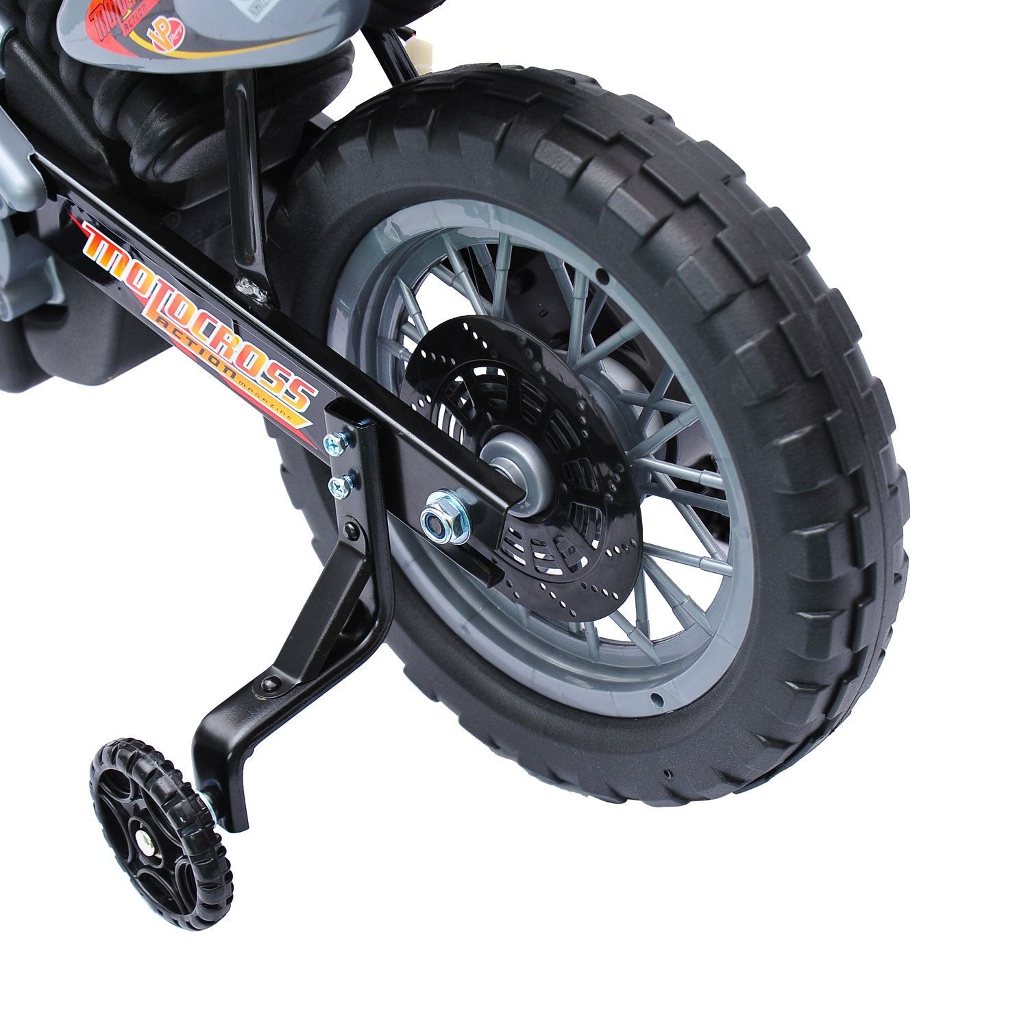 Rechargeable 6V Battery Kids Electric Motorcycle 3+ Years Charger and Support Wheels 102x53x66 cm Red