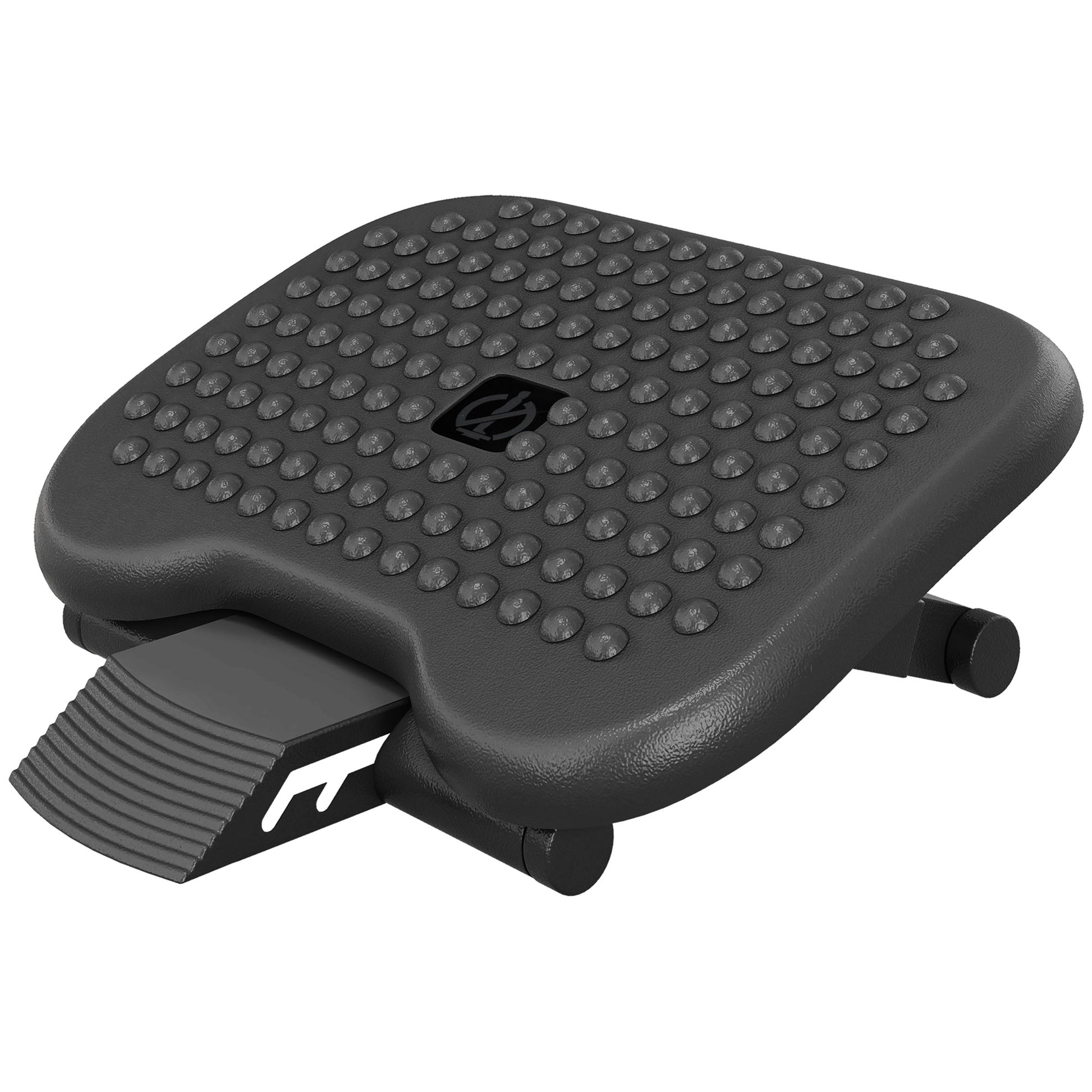 Desk Footrest, Ergonomic Footrest, Adjustable 30° Angle, 3-Position Height Adjustment, for Office and Home, Black