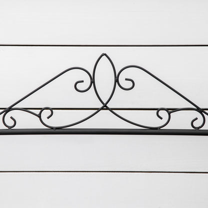 Metal Flower Stand 3 Tiers Plant Stand Plant Stand Ladder Shelf Flower Stand Indoor Outdoor Black 60.5 x 59.5 x 95.5 cm