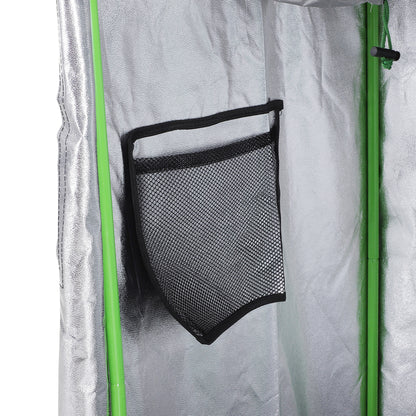 Hydroponic Tent in Oxford 600D with 3 Adjustable Air Outlets and Window, Hydroponic Greenhouse for Indoor Gardening with Cable Hole, 60x60x140 cm, Black