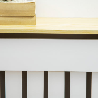 HOMCOM Cache-Radiateur 78x19x83 cm - Cache-Radiateur MDF pour Salon, Chambre, Couloir Blanc