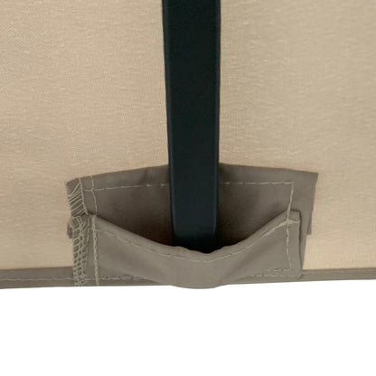 Garden Gazebo 3 x 3 meters Garden Tent Roof with Ventilation Holes Marquee Party Tent with 4 x Side Panels Weatherproof Aluminum Polyester Khaki