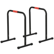 Parallel Bars Training Support with Extra Wide Handle for Inclined Push-Ups Bodybuilding Calisthenics Dips 63x41x73 cm Black
