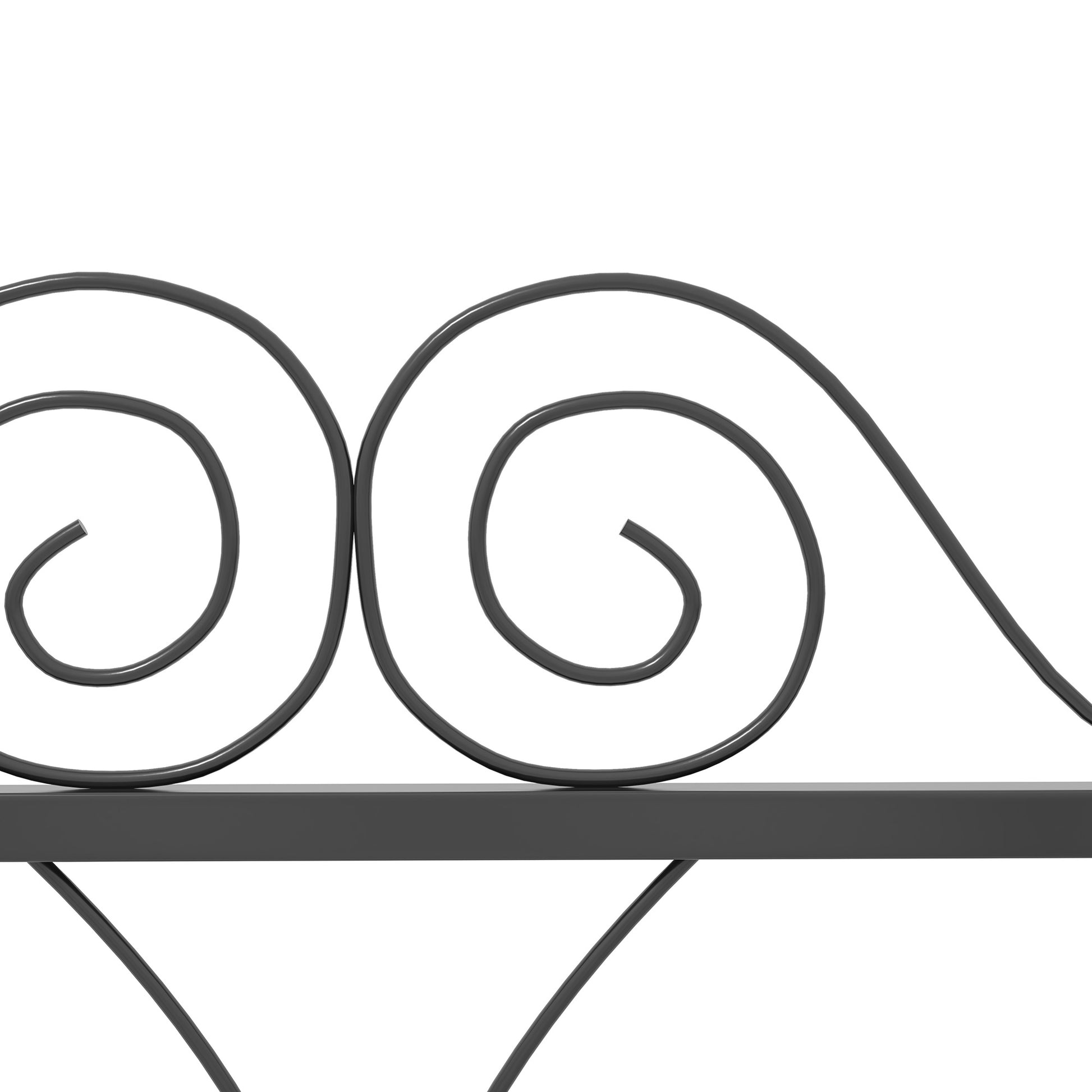 4-Panel Outdoor Garden Fences 22.44x18.70 inches Decorative Steel Garden Fence with Adjustable Angle for Patio Terrace 90.35x18.90 inches Black