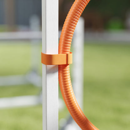 Agility Set Dogs 4-piece Agility Equipment for Dog Training Jump Hoop Set with Adjustable Height Hoops Ring Training Accessories Coordination Training Agility Set for Games Training