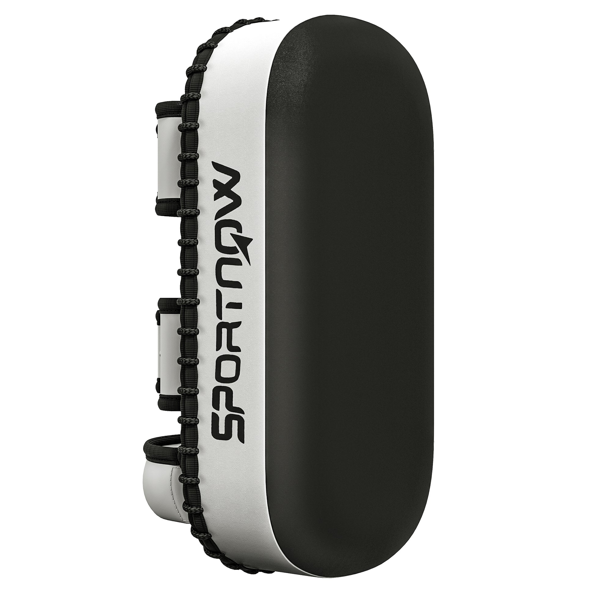 SPORTNOW Boxing and Muay Thai Punch Pad with Straps and Handle, 38x20x18 cm, Black