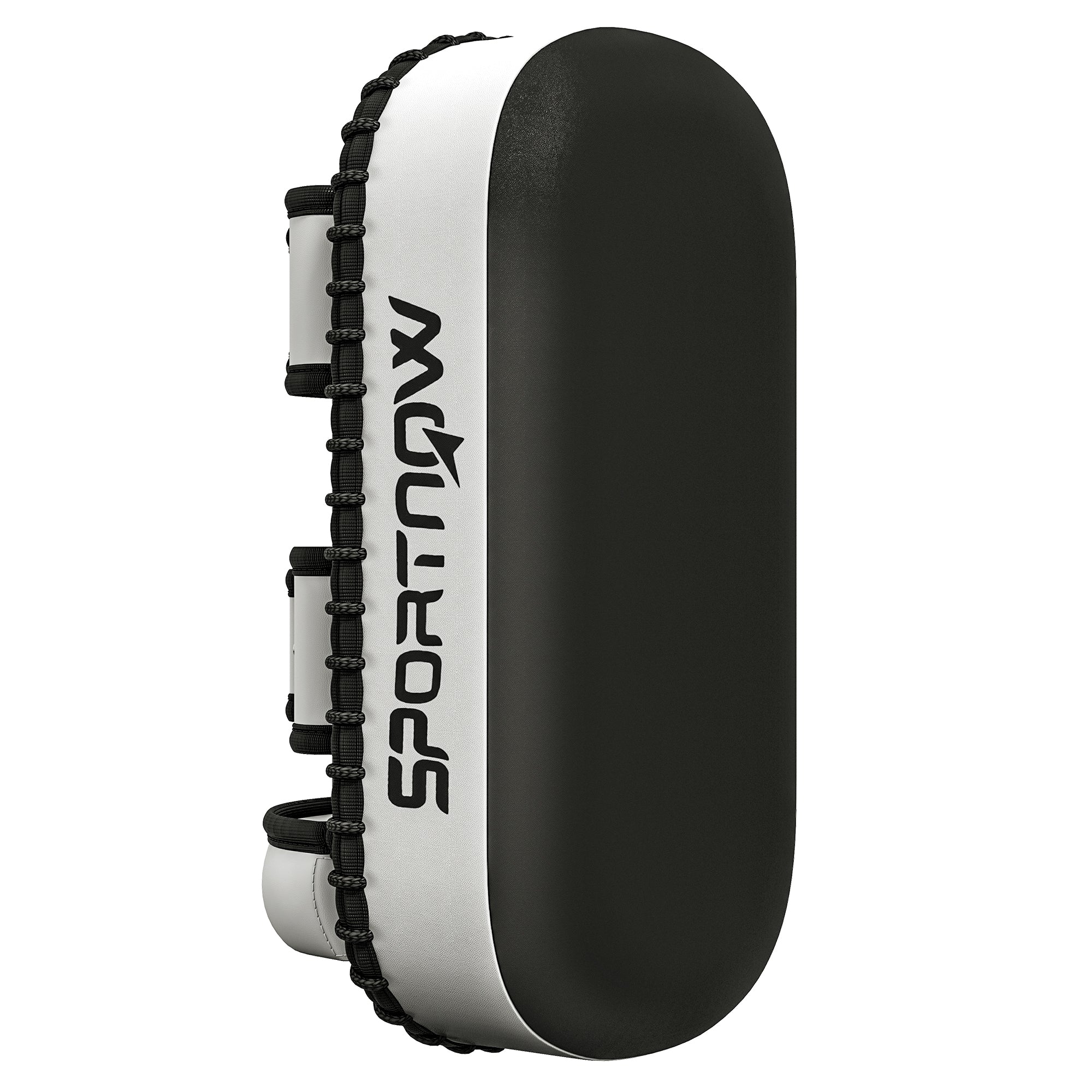 SPORTNOW Boxing and Muay Thai Punch Pad with Straps and Handle, 38x20x18 cm, Black