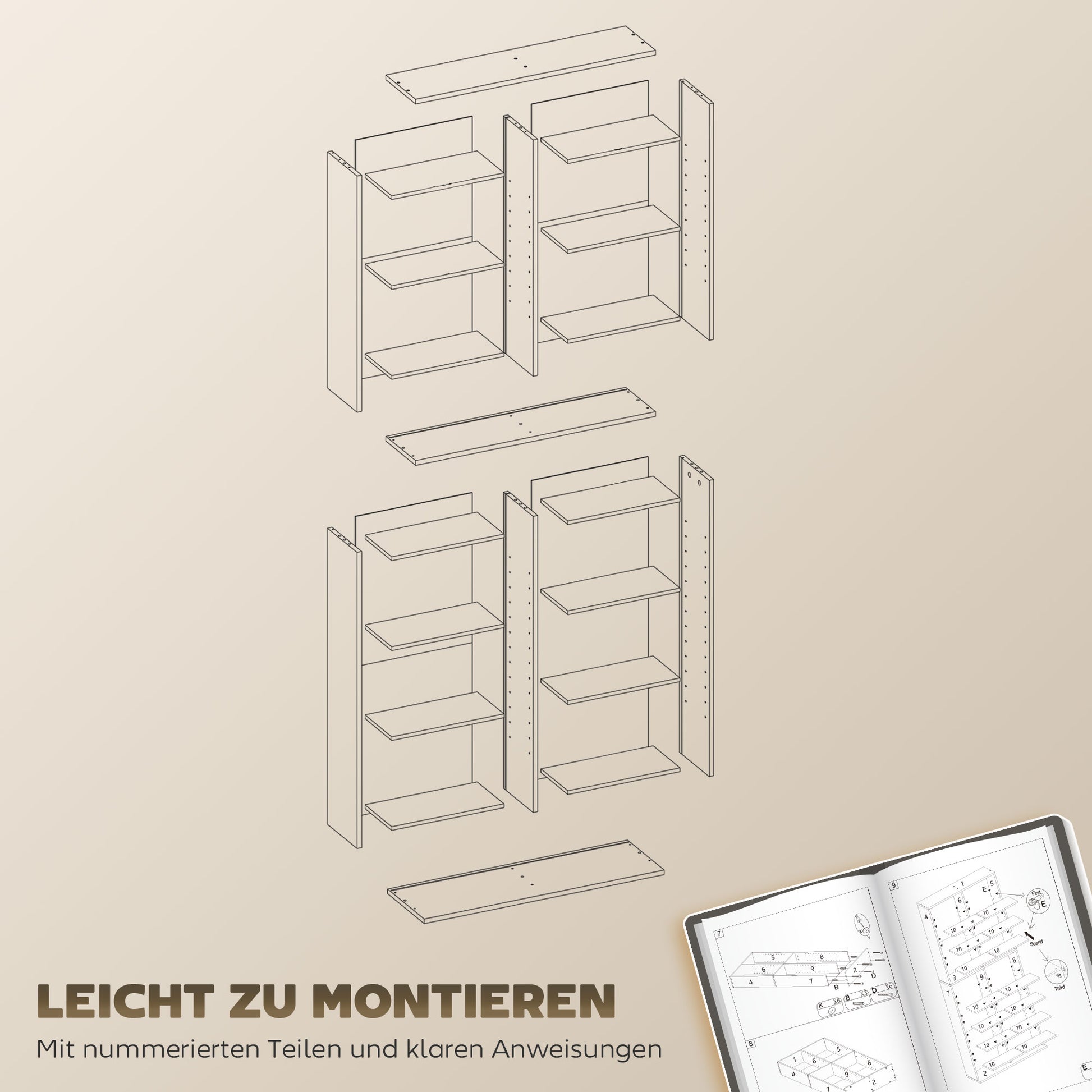 CD DVD Blu-ray Shelf CD Stand for up to 640 CDs or 360 DVDs or 430 Blu-rays Storage with Adjustable Shelf Bookshelf Media Rack for Living Room 78.5 x 24 x 175 cm White