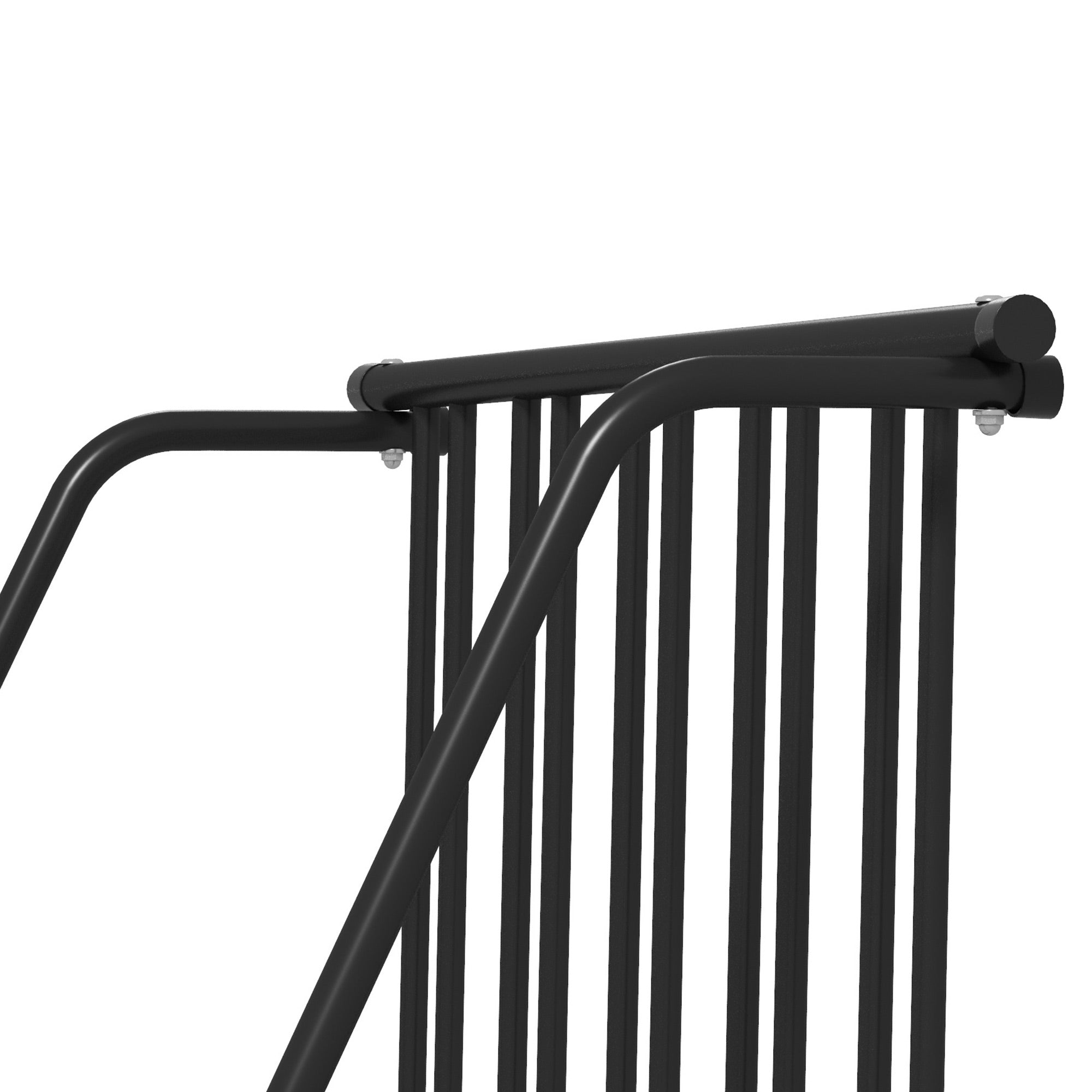 Bike Stand Multiple Rack Stand for Bike, Weatherproof up to 3 Bikes Steel 114 x 58 x 75 cm, Black