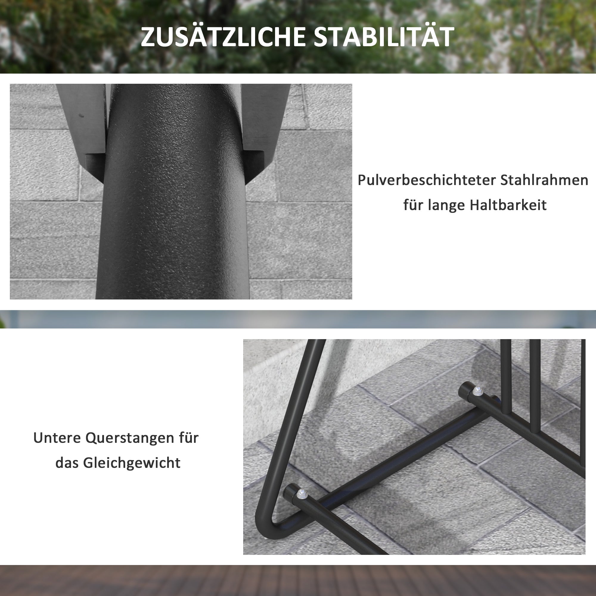 Bike Stand Multiple Rack Stand for Bike, Weatherproof up to 3 Bikes Steel 114 x 58 x 75 cm, Black