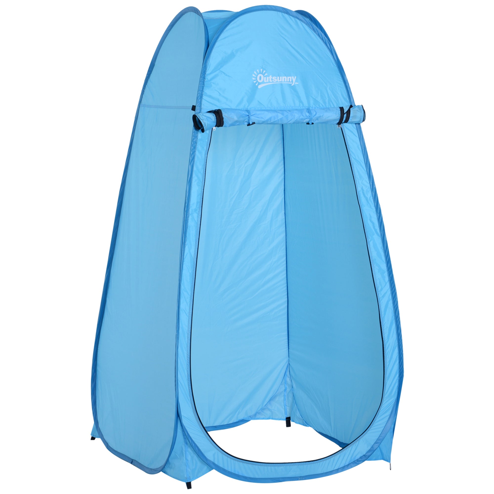 Pop Up Shower Tent Instant Camping Tent with UV Protection Waterproof Roof and Handle for Camping Cycling Bathroom Shower Beach 100x100x185 cm Blue
