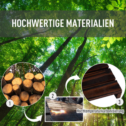 4-tier Plant Stand, 80cm High Flower Stand for Indoor Outdoor, Wooden Plant Shelf, Multi-layer Flower Rack, Flower Stand Flower Pot Stand for Living Room, Garden Balcony, Charcoal