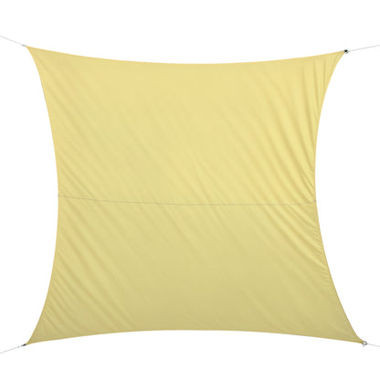 Rectangle Sail Shade 3x4m Sun Shade Sail for Terrace Garden Camping Water Resistant UV Protection Polyester Sand Color