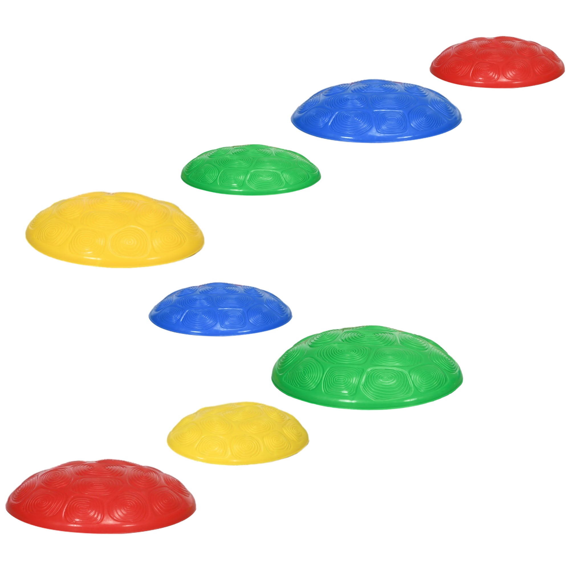ZONEKIZ Balance Stones for Children 3-8 Years Set of 8 Stackable Balance Blocks with Non-Slip Base for Balance Training and Promoting Coordination Multicolor