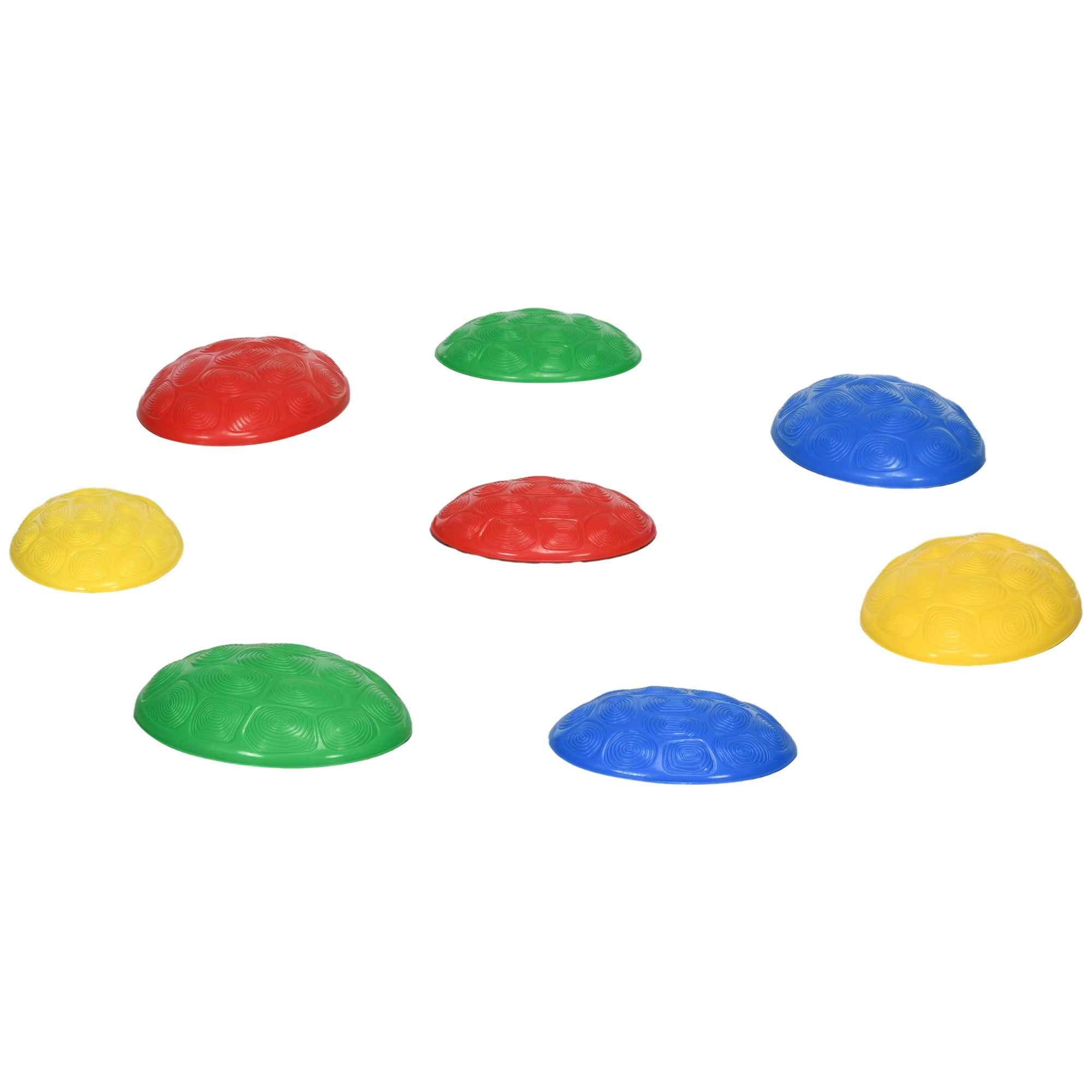 ZONEKIZ Balance Stones for Children 3-8 Years Set of 8 Stackable Balance Blocks with Non-Slip Base for Balance Training and Promoting Coordination Multicolor