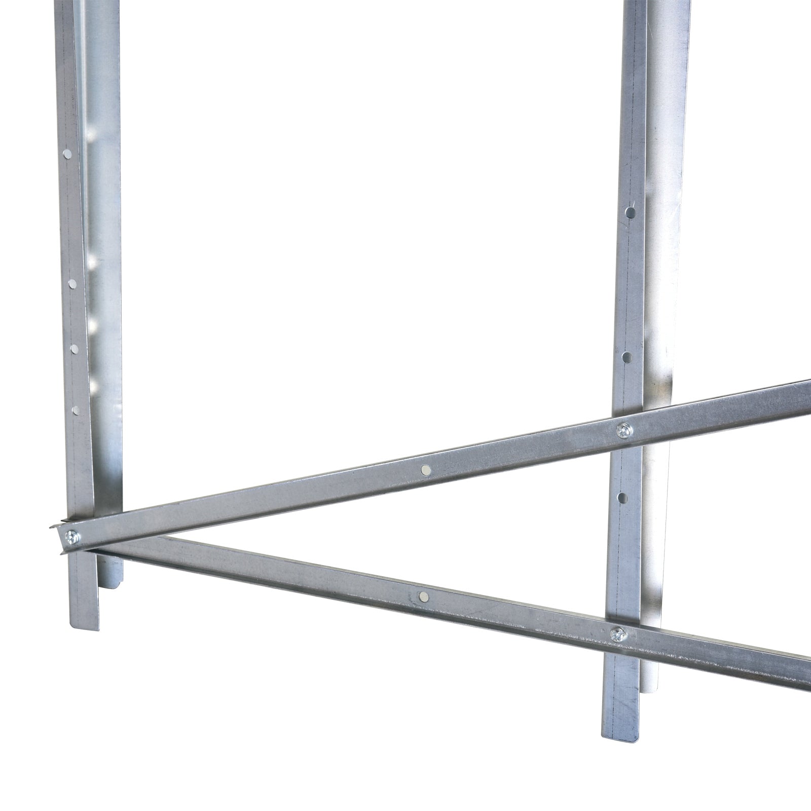 Chainsaw Horse Folding Sawhorse Saw Stand for Firewood Silver Metal 83 x 83 x 79 cm
