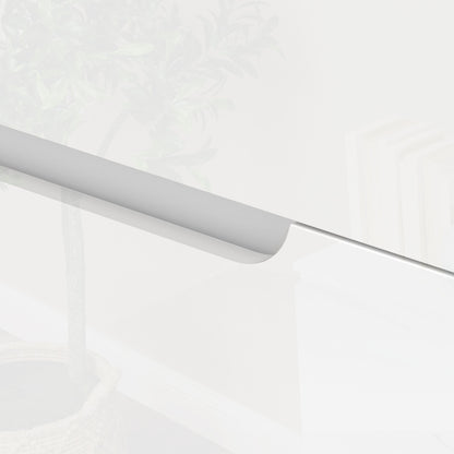 4-Drawer Dresser Modern Bedroom Dresser with Anti-tip Drawer Chest for Living Room Hallway 60x40x85 cm White