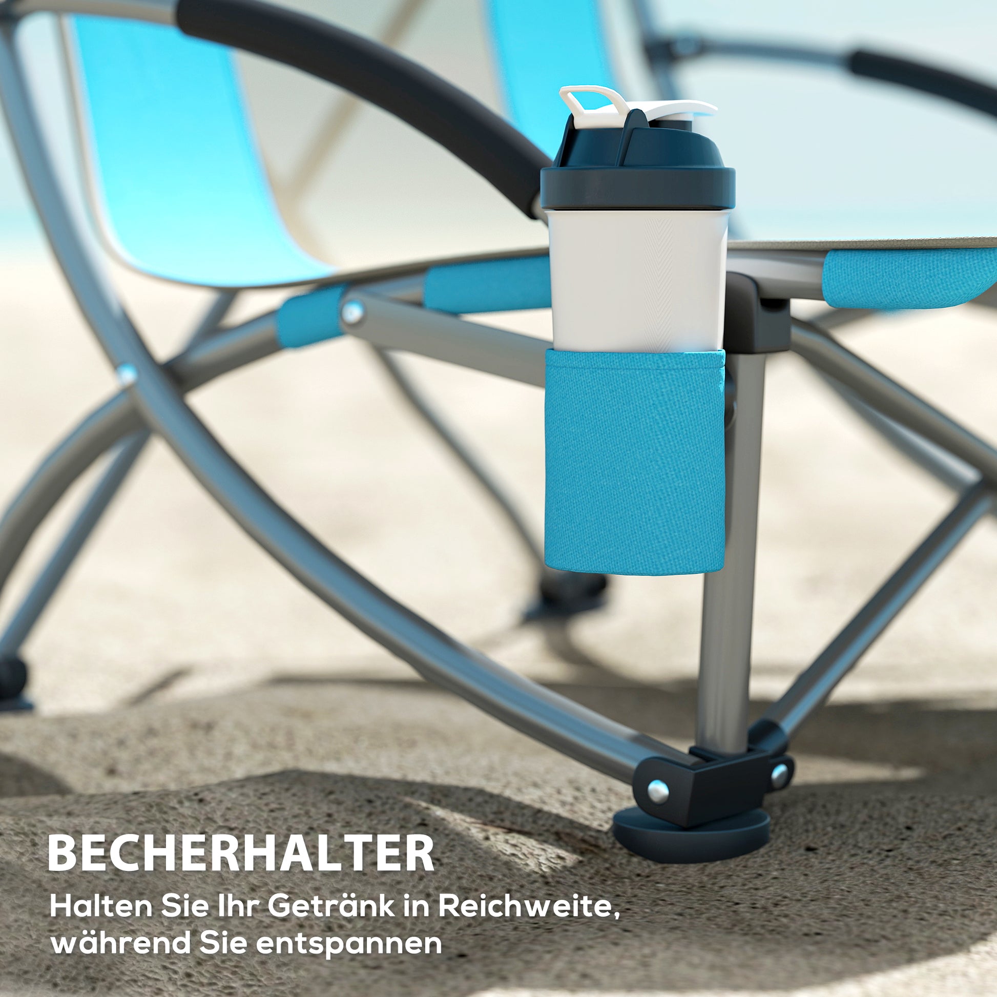 2 Piece Folding Camping Chairs with Drink Holder Mesh Backrest Carry Bag Foldable Chair Foldable Fishing Chair Outdoor Fishing Armchair up to 120 kg Garden Chair for Garden Beach