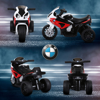 Electric Kids Motorcycle BMW S1000RR Electric Motorbike with Music, Headlights, Kids Electric Motorbike for Children aged 18-36 Months Red