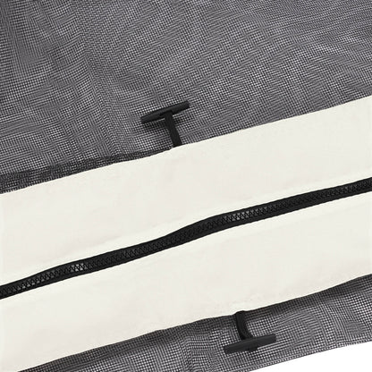 Mosquito Nets for Gazebo Marquee Garden Pavilion 3 x 4 m - set of 4 zippered mosquito nets + attachment hooks - polyester nylon