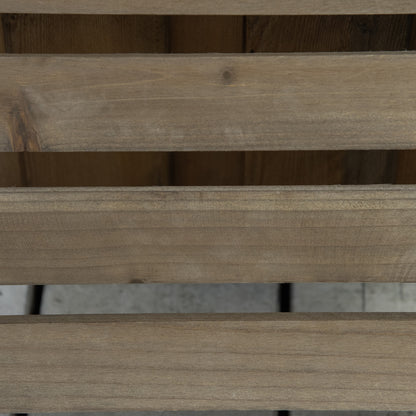 Set of 2 Plant Rollers, Flower Roller, Rolling Plant Stand with Brakes, 30 x 30 cm for Indoor and Outdoor Plants, Pine Wood, Dark Brown