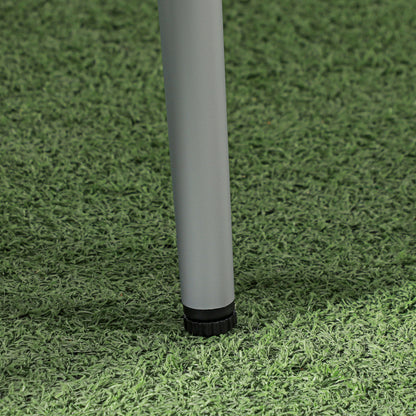 3-Piece Rattan Bistro Set, Seating Group, Garden Furniture with 2 Garden Chairs, Coffee Table, Balcony Furniture Set for Garden, Terrace, Steel, Gray