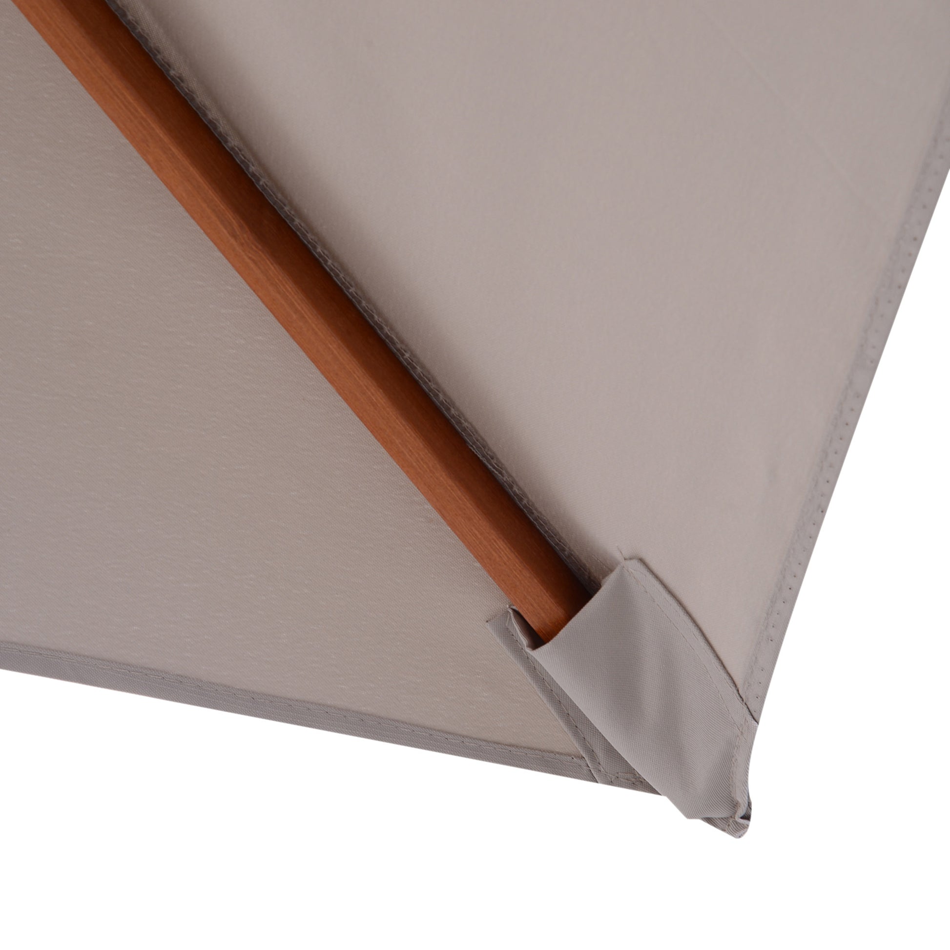Umbrella 200 x 150 x 235 cm Tiltable Garden Umbrella 3-stage adjustable rectangular Beach Umbrella water-repellent and UV-resistant for Beach Balcony Terrace Garden Gray