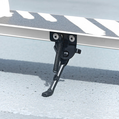 Kids Scooter 3 to 8 years old, foldable scooter with 2 LED light-up wheels, 4 height adjustments, non-slip deck, dual brake, scooter for girls and boys, white