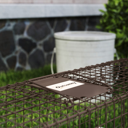 Live Animal Trap 100x24x30 cm Rat Trap with 2 Doors and Steel Frame for Indoor and Outdoor Brown