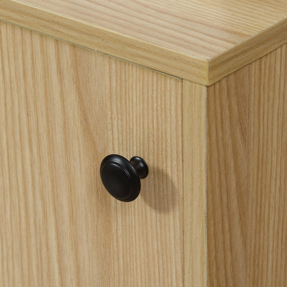 TV Stand TV Bench Max. 50 Inches 3 Compartments 2 Cable Management Holes with Sliding Door - dim. 120L x 39.5W x 46H cm