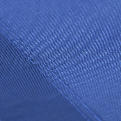 Reclining and Folding Garden Sun Lounger with Reading Hole Headrest and Adjustable Backrest in 5 Levels for Beach 182x56x28 cm Blue