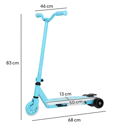 Electric Scooter for Kids 4-7 Years Old Electric Scooter Max. 6 km/h 80 W Motor Maximum Autonomy 8 km Children's Electric Scooter with LED Lights Rear Brake Blue