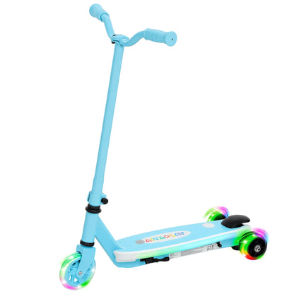 Electric Scooter for Kids 4-7 Years Old Electric Scooter Max. 6 km/h 80 W Motor Maximum Autonomy 8 km Children's Electric Scooter with LED Lights Rear Brake Blue