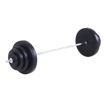 70 kg Weight Bar with Dumbbells Adjustable Weight Set with 8 Discs 1.5kg 5kg 10kg 15kg and 1 Bar for Strength Training at Home Gym Office 170x40.5x40.5 cm Black