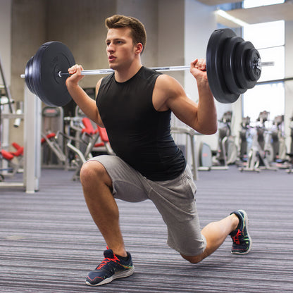 70 kg Weight Bar with Dumbbells Adjustable Weight Set with 8 Discs 1.5kg 5kg 10kg 15kg and 1 Bar for Strength Training at Home Gym Office 170x40.5x40.5 cm Black