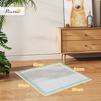 Dog Pads 80 Unit 60x60 cm Pet Training Pads 6-Layer Design with Quick-Dry Leak-Proof Surface Blue