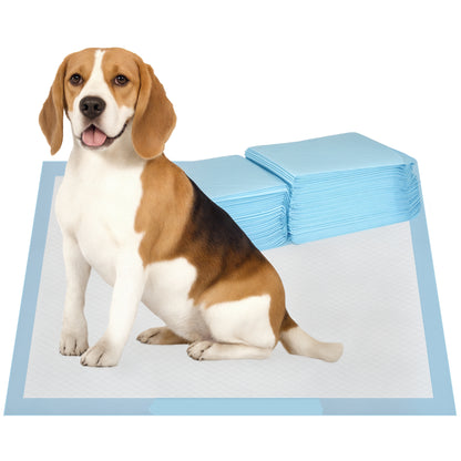 Dog Pads 80 Unit 60x60 cm Pet Training Pads 6-Layer Design with Quick-Dry Leak-Proof Surface Blue