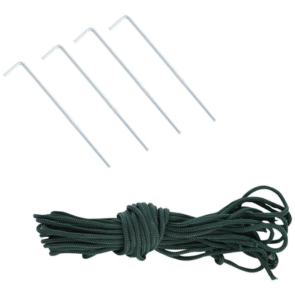 Garden Tunnel Greenhouse, Balcony Greenhouse for Plants and Vegetables with PVC Cover, Roll-Up Door, and Steel Frame, 2x2.5x2m