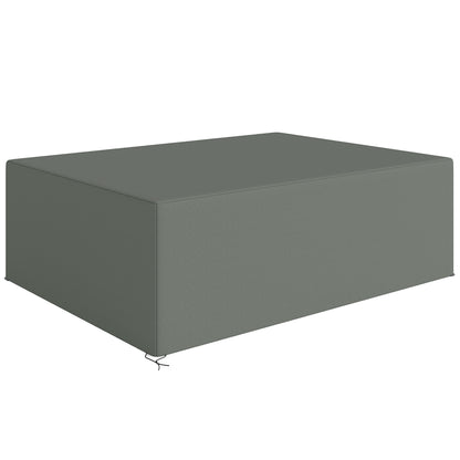 Garden Furniture Cover — Waterproof, Windproof & UV-Resistant 600D Oxford Fabric for Outdoor Table & Chairs, Gray